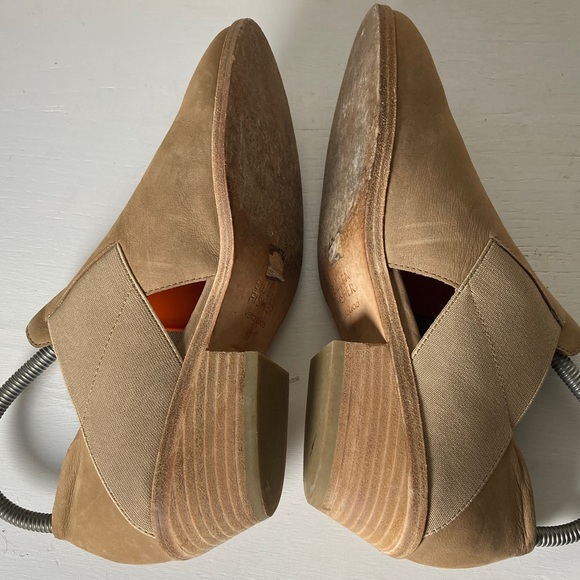 Eileen Fisher Vero Cuoio Evan Tan Soft Leather Ankle Booties Boots, Size 7 - Picture 9 of 15